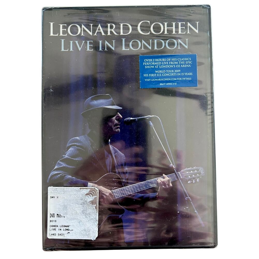 Leonard Cohen Live in London DVD 2008 O2 Arena Concert New Sealed